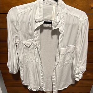 Women's White Button-Up Shirt